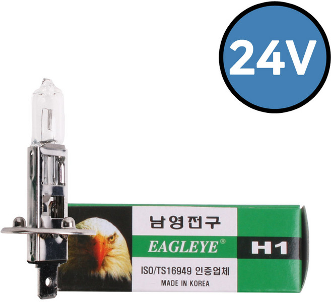 남영전구 일반형 H1 24V 전조등 자동차 할로겐, 투명, 1개