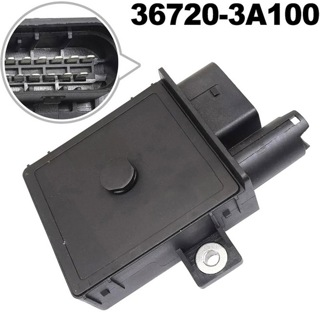 367203 A100 글로우 플러그 컨트롤러 현대 Elantra I40 Ix20 Ix55 Santa KIA Carens K2500-A91R 용 글로우 플러그 시스템 제어 장치, As Shown, 1개