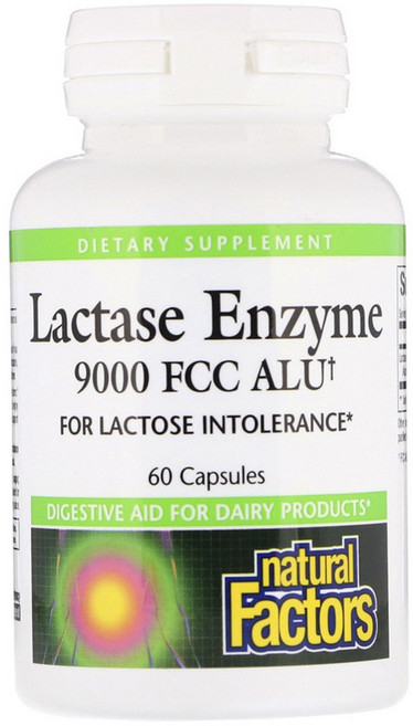 natural Factors 9000 FCC ALU乳糖酶膠囊, 60顆, 1罐