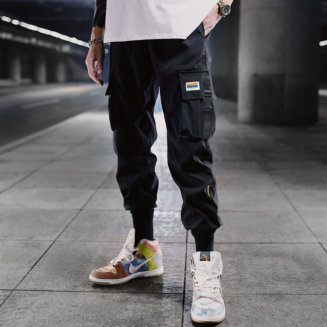 여름 카고 팬츠 브랜드 와이드 멀티 포켓 캐주얼 팬츠 하늘비즈 C27 T544J011
