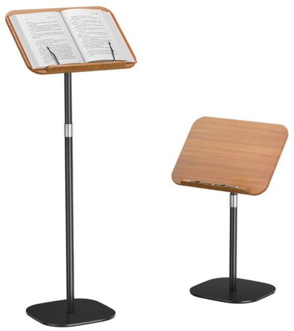 높이 조절 독서대 스탠딩 스탠드 책거치대 원목 누워서 독서대 보는 50CM, 바닥형  1미터