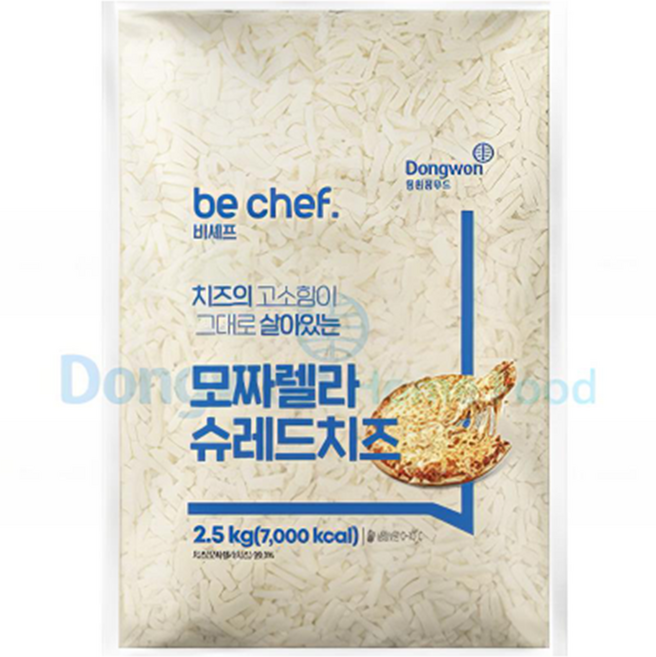동원 비셰프 모짜렐라 슈레드치즈, 3개, 2.5kg