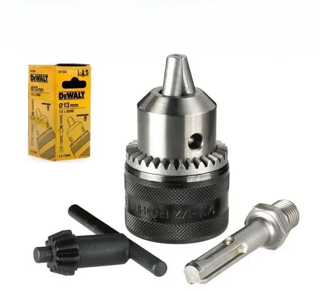 DeWalt DT7005 키드척 1.5-13mm 1/2x20 UNF - SDS-Plus 어댑터 키 임팩트 드라이버/렌치용 풀림 방지 산, 01 DT7005