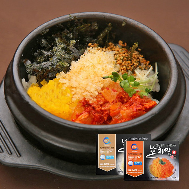 프리미엄 미니 날치알 레드 / 골드, 1개, 레드 100g