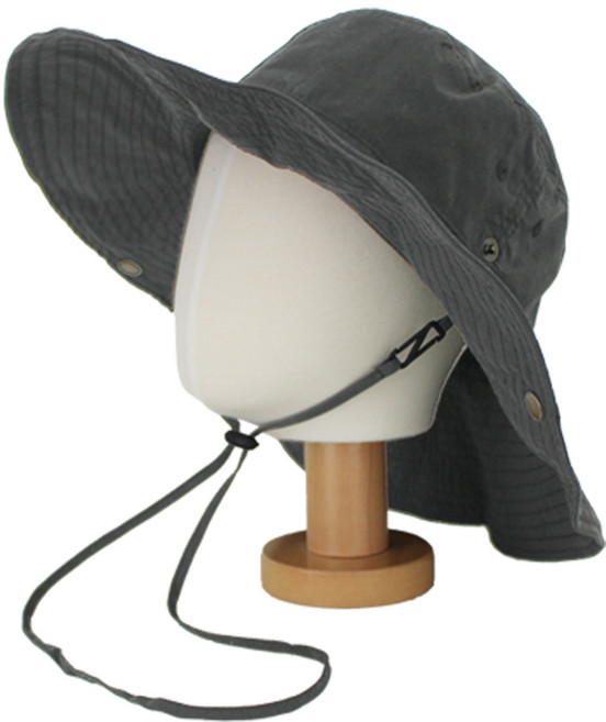 트렌디 여행 턱끈 사파리 모자 남자 여자 커플 챙모자 여름 버킷햇 벙거지모자