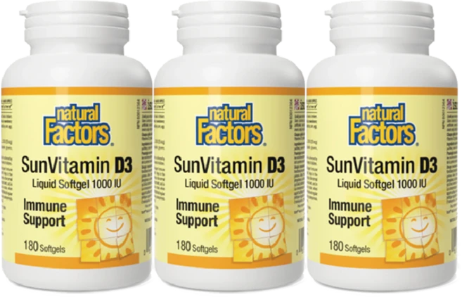 네추럴팩터스 비타민D3 1000IU 180 정 x3, 3개, 180정 - 쿠팡