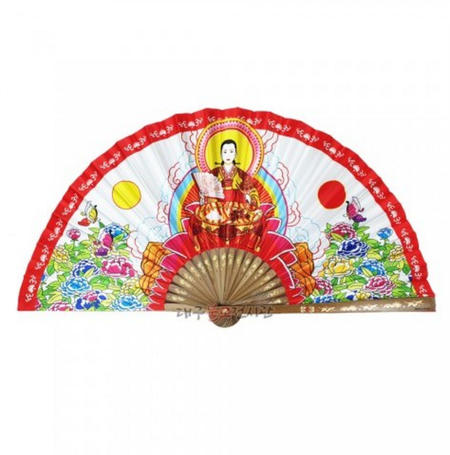 대신부채 (좌대미포함) 신중부채 점사부채 무구 신물 무속용품 불교용품, 1개