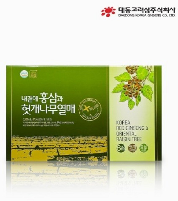 대동고려삼 홍삼과 헛개나무열매 액상차 쇼핑백 증정, 1개, 1.5L