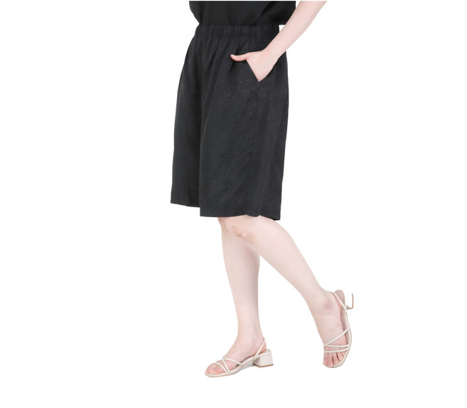 (국산인견총각) 국산인견 주머니 반바지 여성 엄마 할머니 시원한 외출복 실내복 데일리 바캉스