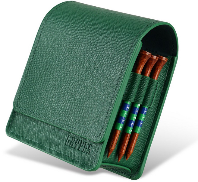 그리피스 골프 거리측정기 케이스 천연가죽 벨트형 클립형, 사피아노 그린