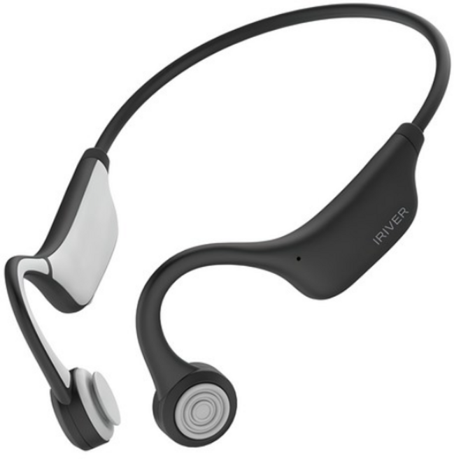아이리버 멀티페어링 골전도 초경량 무선 블루투스 이어폰, IBC-B30, 블랙