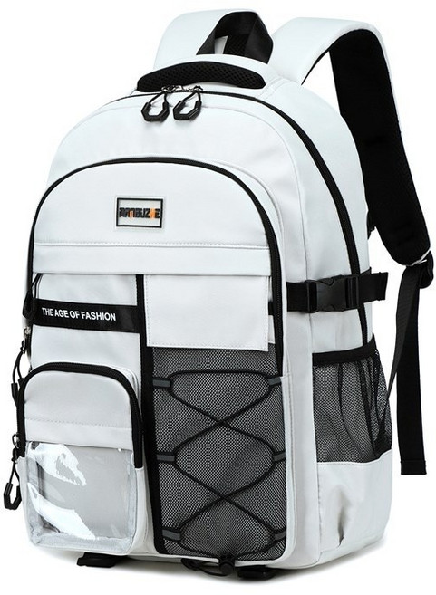 妃雪森 新款韓版背包 雙肩包 男女同款 大容量 防水 減負護脊 旅, 灰色【防潑水耐磨+可收納15.6吋筆電】