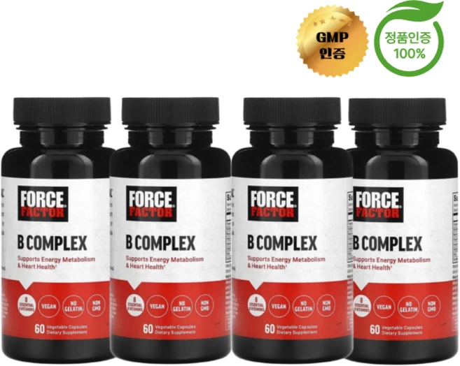 2+2 포스 팩터 비타민B 복합체 베지 캡슐 60정 - 쿠팡