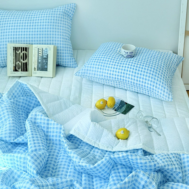 코니크 시어서커 여름 이불 + 패드 + 베개커버 여름이불세트