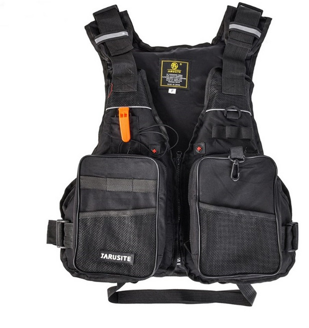 데일리쇼핑 낚시조끼 루어 바다 민물 계류 갯바위 여름 선상낚시 민물바다겸용, 블랙