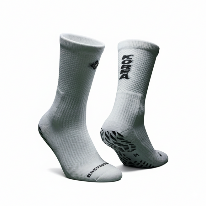 이지로치 논슬립 양말 축구 풋살 국가대표 하프삭스, 1개, 레전드 테이핑 국대 KOREA