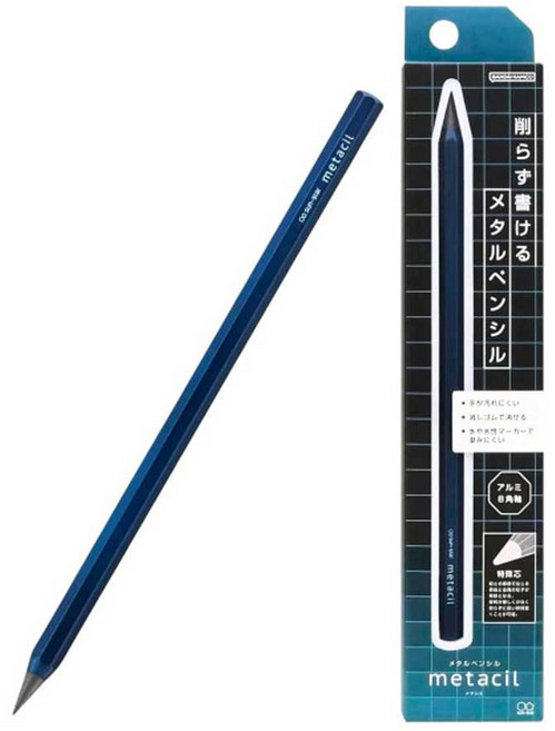 선스타 메타실 연필 무한연필, 1개, 메탈릭블루