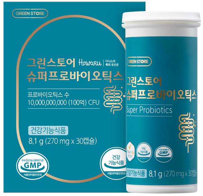 그린스토어 슈퍼 프로바이오틱스, 1개, 30정