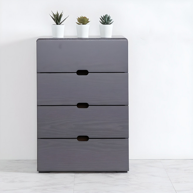 제이디퍼니처 레미 서랍장, 그레이, 4단