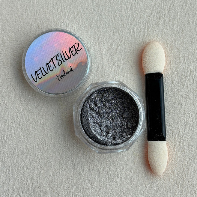 벨벳 실버 자석 네일 파우더 0.3g 네일앤드, 1