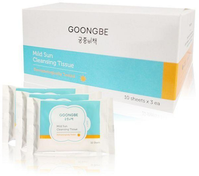 궁중비책 마일드 선클렌징 티슈 30P x 1개입 물티슈 선크림 선로션 가심비 가성비