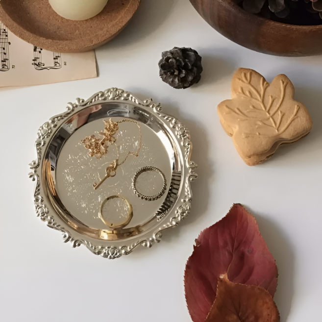 몽벨르 빈티지 메탈 악세사리 트레이, 실버