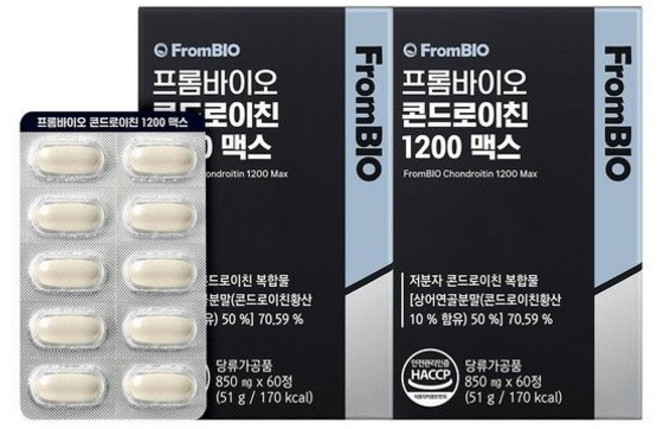 프롬바이오 콘드로이친 1200 맥스, 60정, 2개