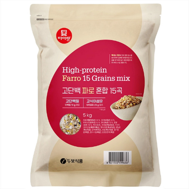 미이랑 고단백 파로 혼합 15곡 코스트코 잡곡밥 식단관리 다이어트 당뇨, 1개, 5kg
