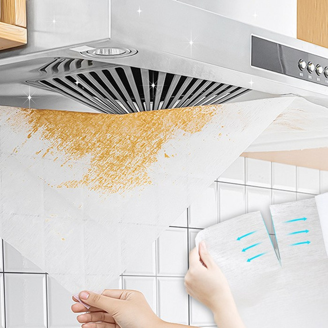 원달러샵 주방 후드커버 기름때 방지 오염 보호커버, 1개