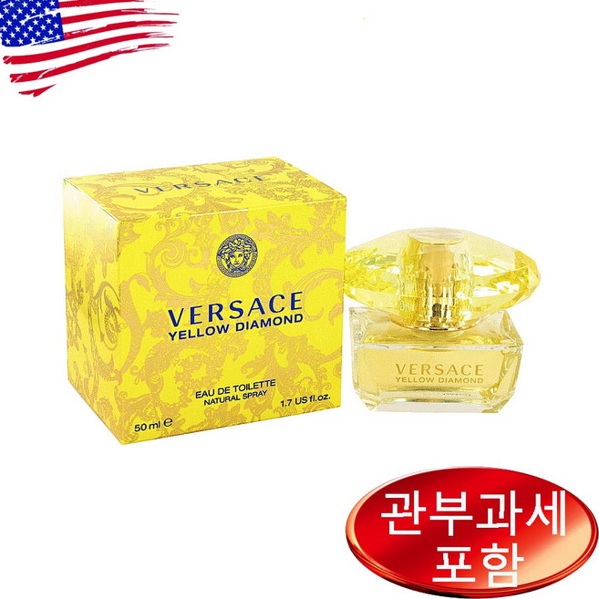베르사체 옐로우 다이아몬드 우먼 오드뚜왈렛 50ml, 1개