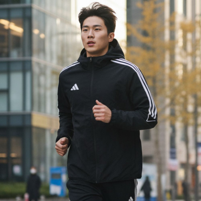 아디다스 바람막이 티로23 남녀공용 흰색 가벼운 경량 점퍼 자켓