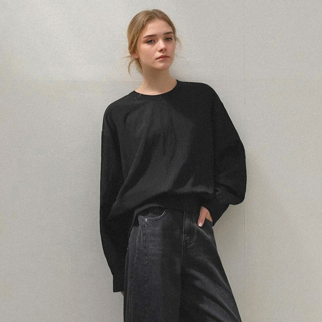 룸페커 RR시보리 스웨트 블라우스 1027250