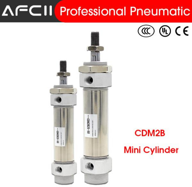 SMC 호환 스테인레스 스틸 마그네틱 링 더블 액팅 미니 공압 에어 실린더 CDM2B CM2B16 20 25 32 40, Stroke 125mm_Bore 40mm, 03 Bore 40mm, 1개