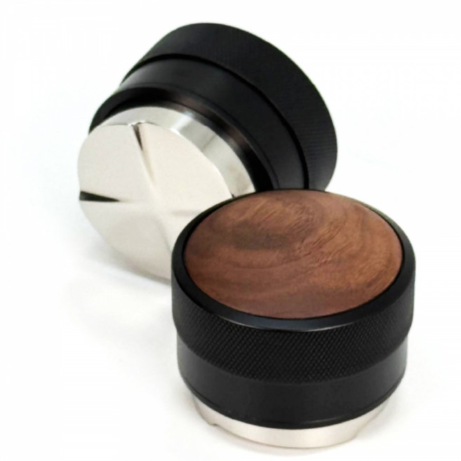 프리즈마 눈금형 높이조절 디스트리뷰터 58mm 탬퍼, 블랙, 1개