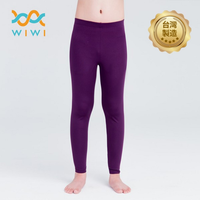WIWI 兒童九分發熱褲，MIT台灣製造，遠紅外線，刷毛保暖