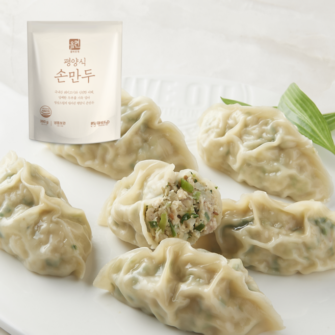 [올면] 평양식 손만두 수제 얇은 피, 4개, 360g