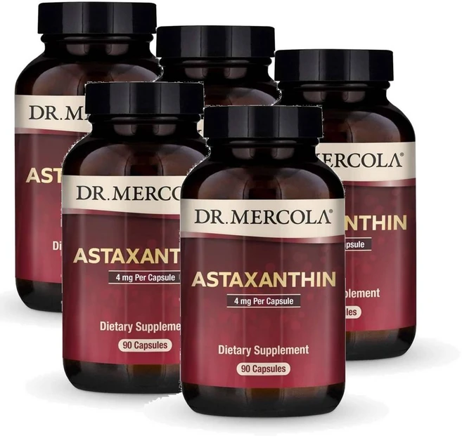 닥터머콜라 아스타잔틴 4mg 캡슐 Dr. Mercola Astaxanthin, 5개, 90정 - 쿠팡