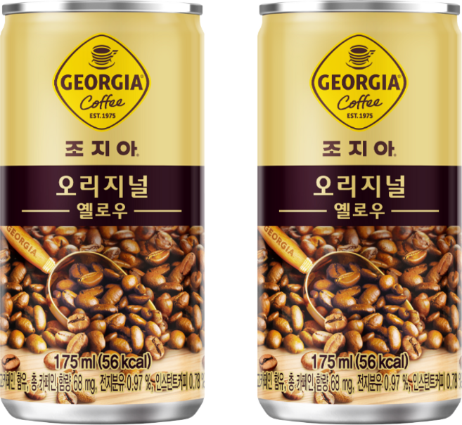 조지아 오리지널 커피, 175ml, 60개