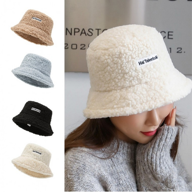 뽀글이 벙거지 방한 털 모자