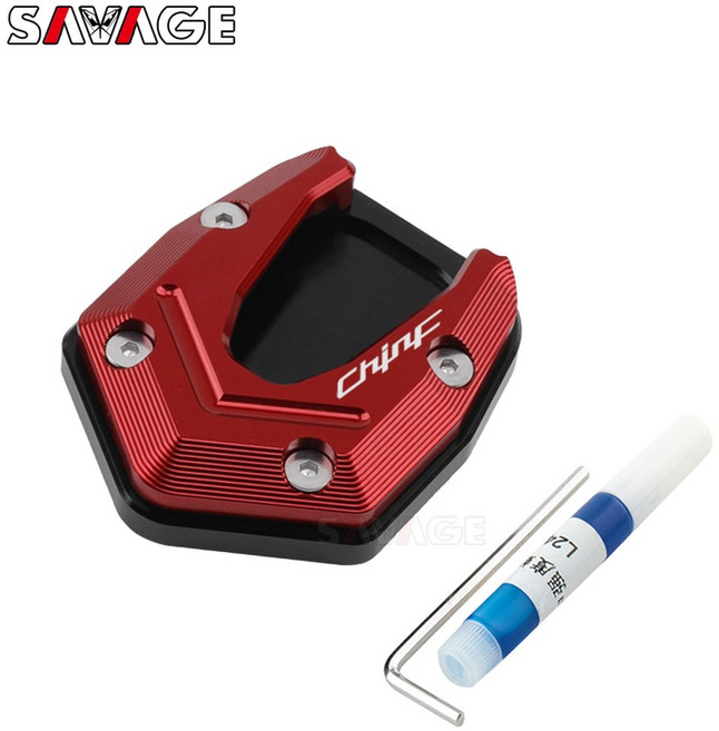 호환KNC 에릭300 사이드 스탠드 로고 CB 악세서리 파GTS 125, 역각 Chinf 레드