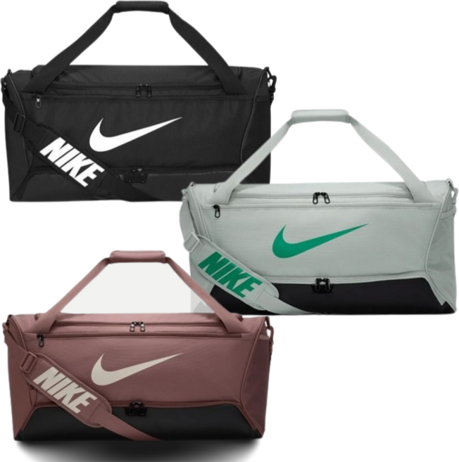 나이키 브라질리아 여행가방 남자가방 보조가방 여성 가방 9.5 트레이닝 미디엄 더플백 (60L), 딥 블랙, 1개