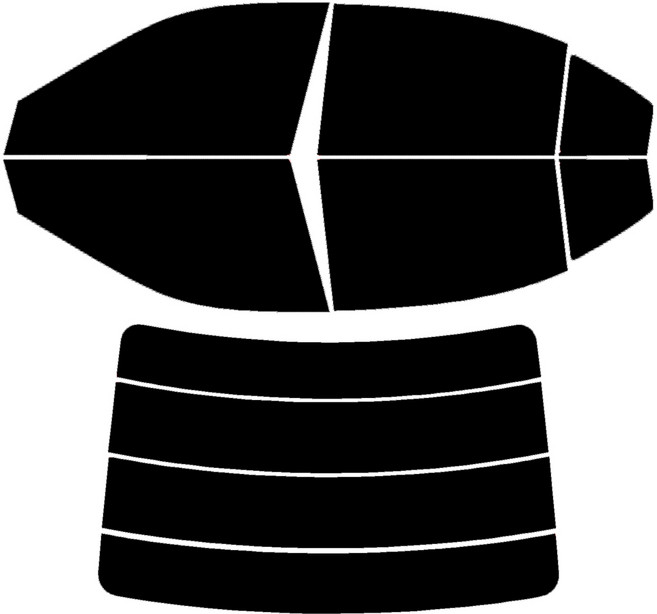 로톰 로체 측후면 썬팅필름 DIY 셀프 열차단 썬팅지, 기아 로체 (05-10), RTF-1S 25 (연함), 기아