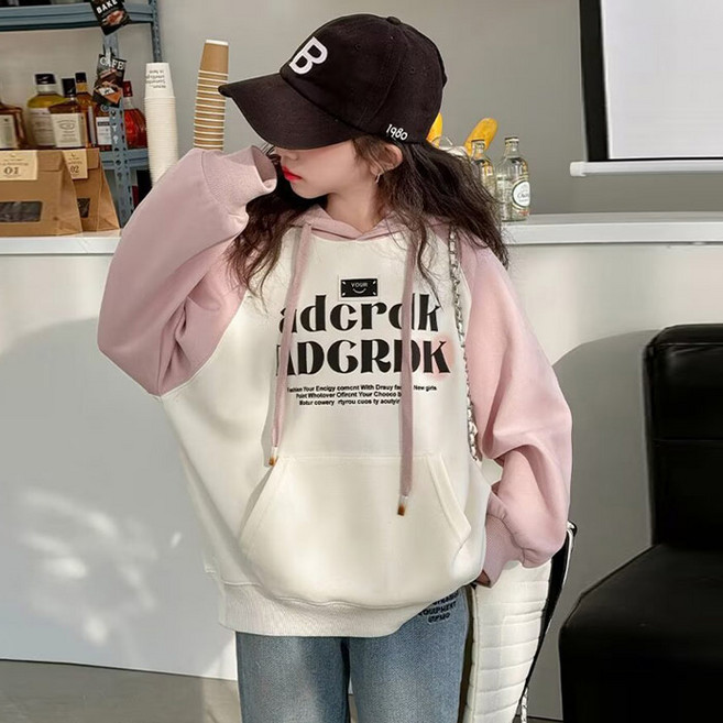 주니어 아동 봄가을 에이드 오버핏 나그랑후드