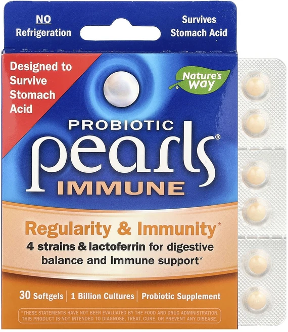Nature's Way Probiotic Pearls 면역력 증진 보충제 균형 및 면역 소프트젤 30정, NaturesWayProbioticPearls면역력증진, 1개 - 쿠팡