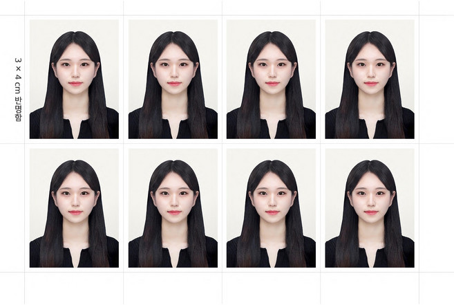 7위 - 증명사진 인화 여권 면허증 주민등록증 취업사진 반명함 출력, 민증/면허증용(3.5x4.5), 컷팅X, 그대로