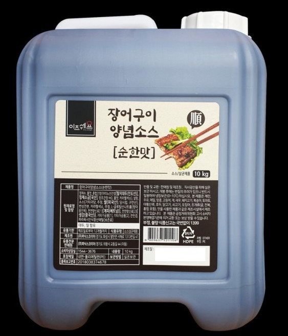 장어구이 양념소스 순한맛, 10kg, 1개