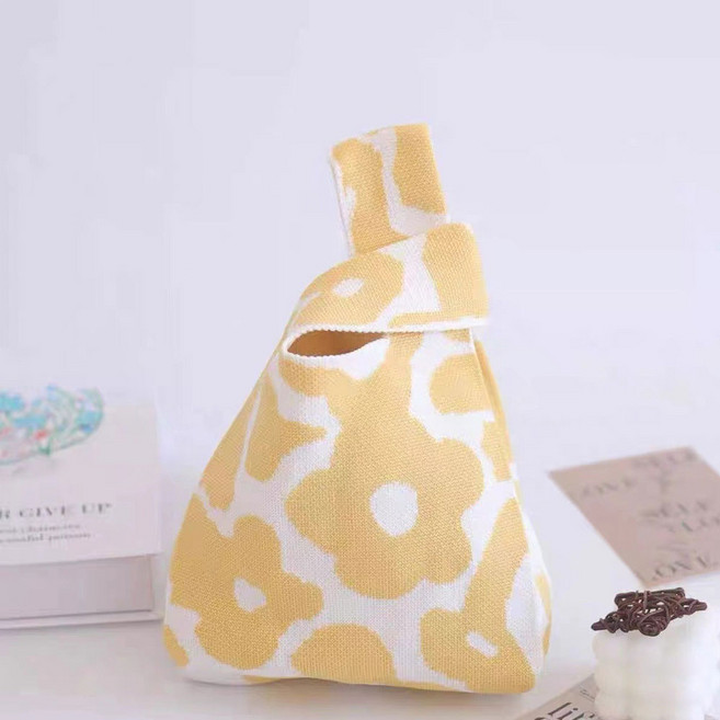 니트 토트백 에코백 손가방 손목가방