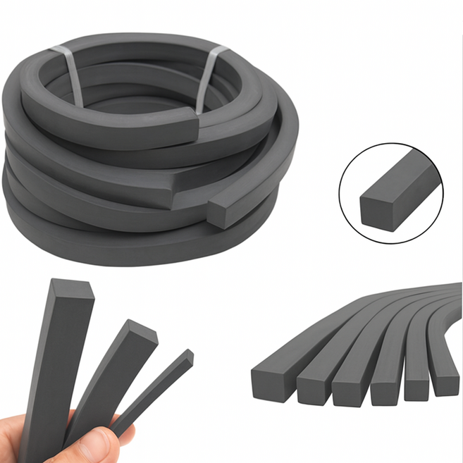 NBR 사각 줄바킹 고무패킹 사각줄오링 사각고무줄 사각줄패킹 동방특수고무 주문 수량만큼 길게 재단, 1개