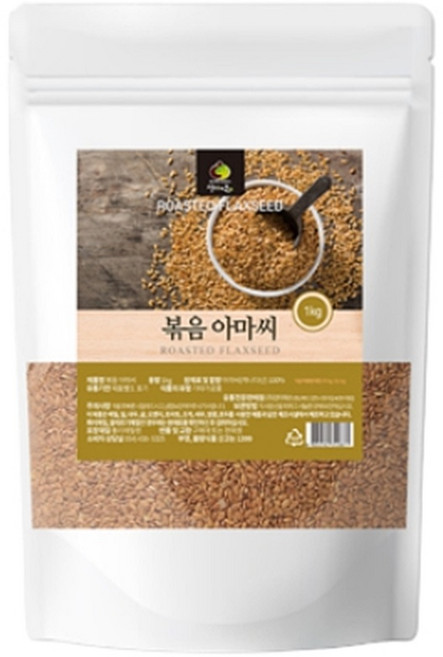 아마씨 가루 1kg 먹는법 FLAXSEED 볶은 아마시 분말 캐나다산, 1개