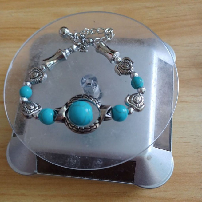 瓷化綠松石設計款手鍊